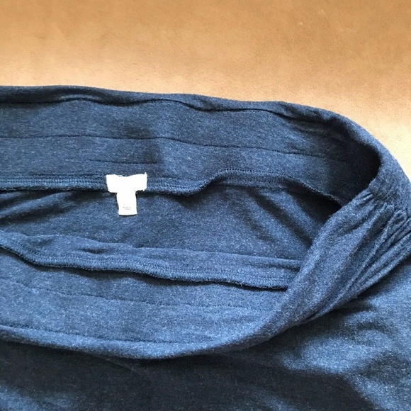 J.Crew Midi Skirt Grey Soft Modal Stretch M - Picture 5 of 6